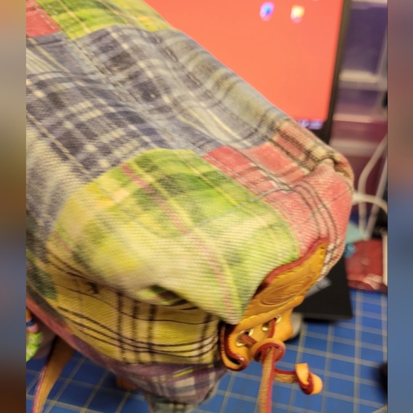 Dooney & Bourke Multicolor Patchwork Tote Preloved - Picture 10 of 16